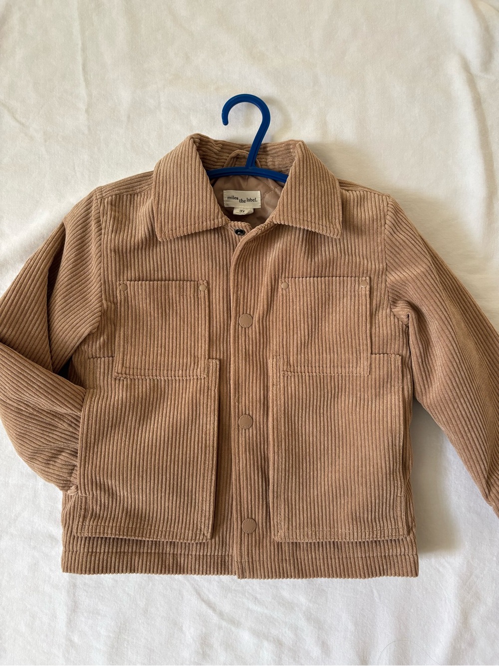 🦖Toddler Boy Miles the Label Light Brown Corduroy Shirt Jacket